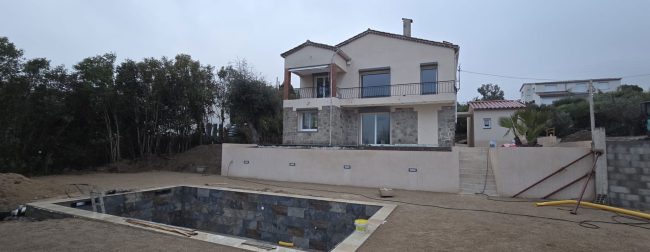 Création de la piscine et de la terrasse